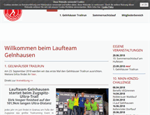 Tablet Screenshot of laufteam-gelnhausen.de